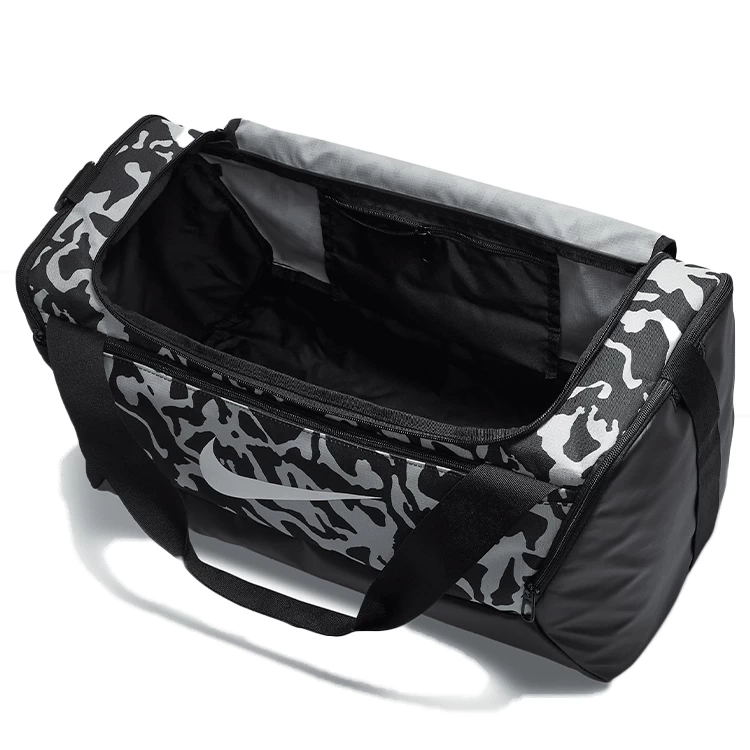 Сумка спортивная  Nike NK BRSLA S DUFF - 9.5 CAT AOP/FB2829-010/Черный/Серый photo 4